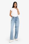 Low-Waist Long Washed Jeans Pants
