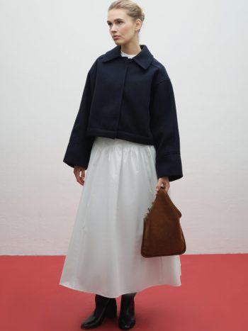 Andera Cuff Sleeve Dark Navy Twill Jacket