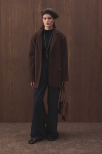 Denim Bol Kesim Yüksek Bel Lacivert Pantolon - Görsel 7