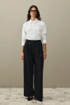 Black Palazzo Trousers with Draping