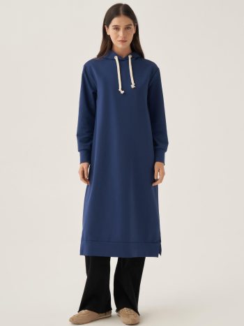Indigo Hooded Comfort Tunic