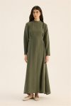 Stonewashed Tencel Dress in Khaki