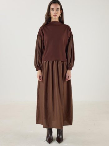 Parachute Skirt Dress Bitter Coffee