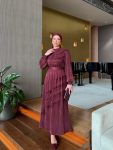 Aycan Elbise Bordo