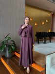 Gülsüm Plum Dress Set