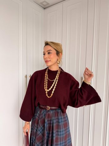 Senem Burgundy Sweater