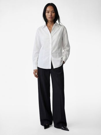 Regular Fit Long Sleeve Button-Down Classic Collar Shirt