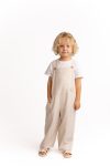 Wide-Leg Linen Overalls 2-7 Years Natural