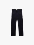 Girls' Pocket Button Detail Straight Leg Cotton Trousers