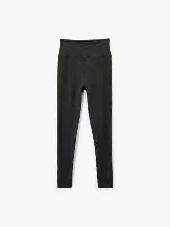 Slim Fit Standart Bel Dikiş Detaylı Spor Tayt