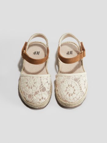 Crochet-Look Sandals