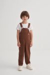 Gabardin Salopet 2-7 Yaş Kahve