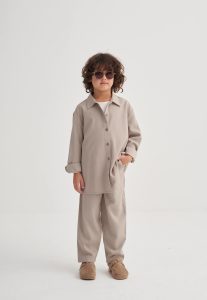 Tencel Shirt Set 2-7 Years Beige