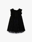Ruffle and Bow Detail Bicycle Collar Tulle Dress
