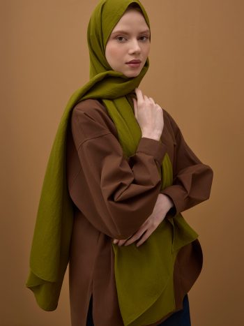 Soft Wrinkled Shawl Avocado