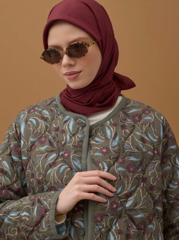 Yumuşak Kırışık Bordö Şal