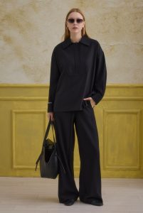 Zipper Detailed Shirt Black