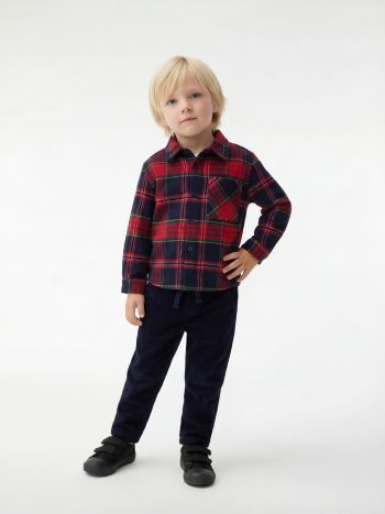 Men's Baby Velvet Basic Sweatpants with Drawstring Waist and Pocket Detail