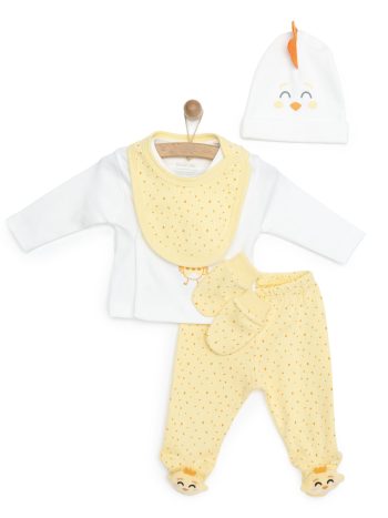 Little Life Girl Baby 5-Piece Hanger Hospital Discharge V-Neck Set