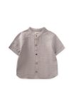 Organic Muslin Shirt for Ages 2-10 in Gray