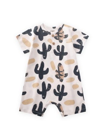 Patterned Romper 0-4 Years Off-White