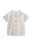 Check Pattern Shirt 2-10 Years Old Ecru