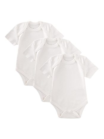 Triple Onesie 0-3 Years White