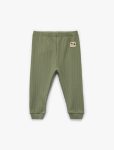 Men's Baby Ribbed Waist Elastic Basic Jogger Sweatpants