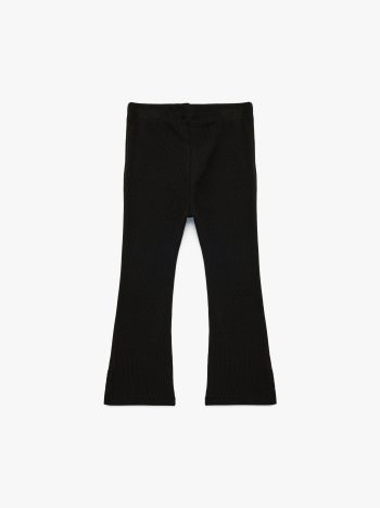 Girl's Cotton Spanish Flare Leggings with Pocket and Slit Detail