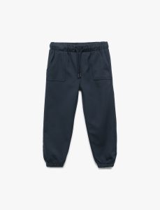 Men's Baby Basic Jogger Pants with Drawstring Waist and Pockets