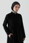 Tie-Waist Abaya - Black