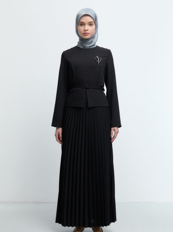 Belt Detail Dress - Black