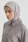 Efsun Jacquard Natural Scarf - Grey