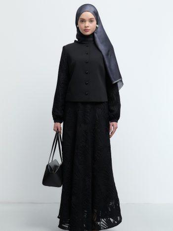 Front Button Detail Set - Black