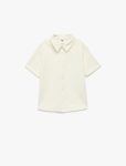Men's Baby Short Sleeve Pocketed Oversize Basic Polo Neck T-Shirt