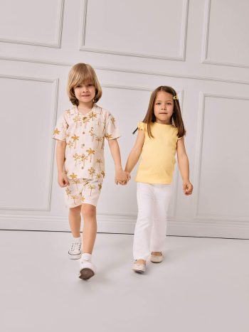 Flare Fit İspanyol Paça Gabardin Pantolon Kız Bebek