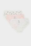 Girls' Patterned 3-Pack Brief Panties