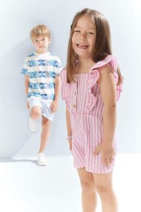 Striped Romper for Baby Girl