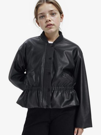 Collar Bomber Jacket for Girls