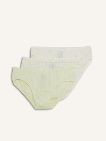 3'lü Slip Külot Kız Çocuk