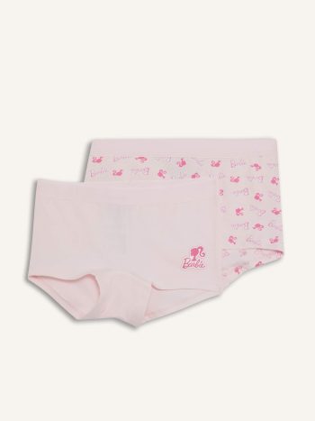 Barbie Cotton 2-Pack Boxer Set for Girls