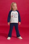 2-Piece Set Printed Sweatshirt and Leggings for Baby Girls