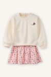 2-Piece Sweatshirt Skirt Set for Baby Girls