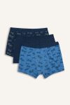 Animal Print Cotton 3-Pack Boxer Briefs for Boys