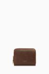 Zippered Mini Wallet - Dark Brown