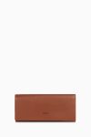 Rectangular Leather Wallet - Tan