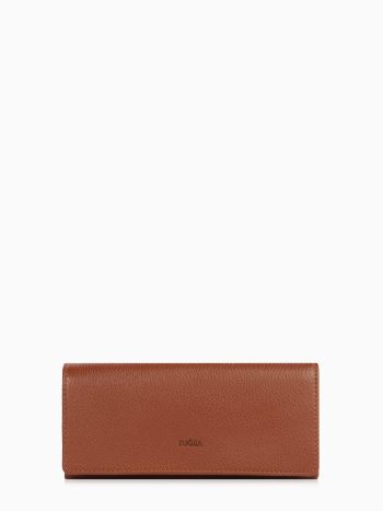 Rectangular Leather Wallet - Tan