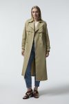 14054 LESNA TRENCH 38-46 Green Trench Coat 14054