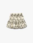 Girl's Cotton Skirt with Elastic Waist and Tiered Pattern