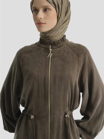 Coffee-Colored Jacket Set